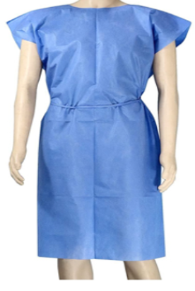 Patient Gown (Sleeveless/Half Sleeves)